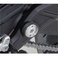 Zátka do rámu, stříbrný hliník, levá, Ducati Hypermotard 820 / Hyperstrada 820